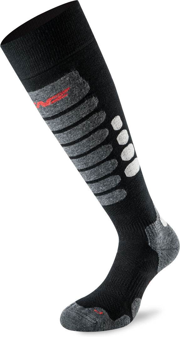 Lenz Skiing 3.0 Calcetines - Negro Gris (45 46 47)