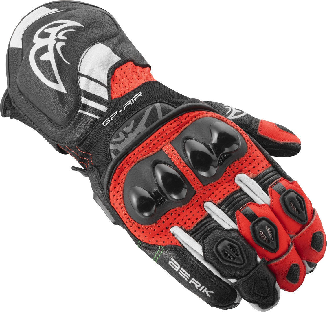 Berik Spa Evo Guantes de motocicleta - Negro Rojo (XS)