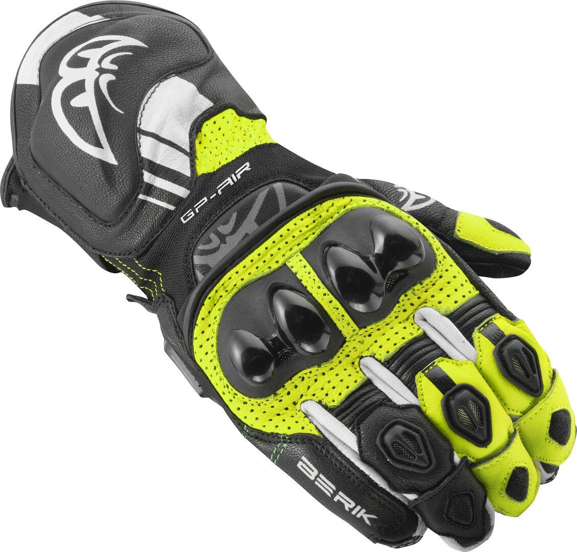 Berik Spa Evo Guantes de motocicleta - Negro Amarillo (XS)