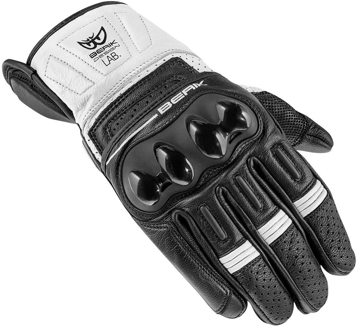 Berik TX-2 Guantes de motocicleta - Negro Blanco (XS)