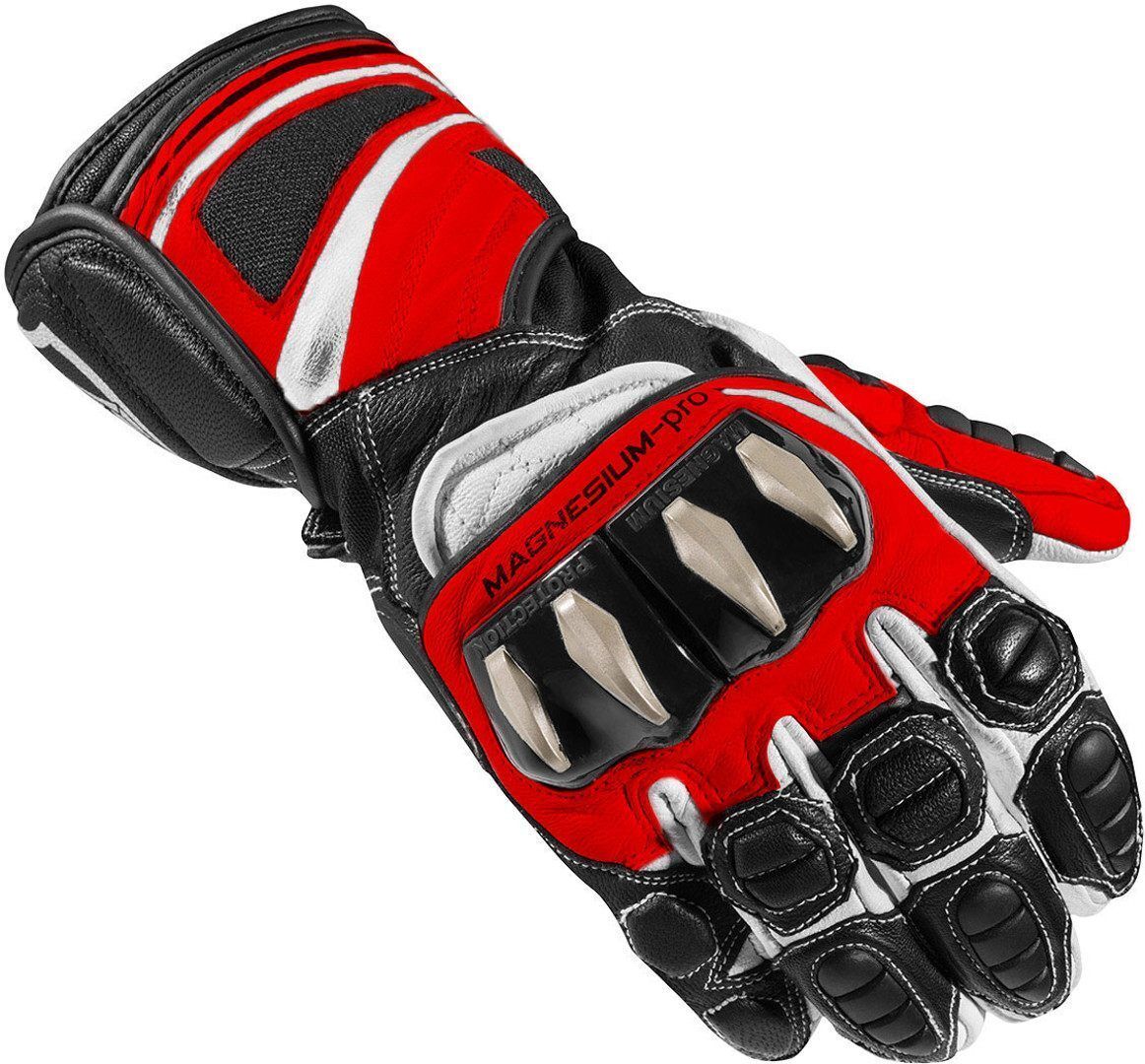 Arlen Ness Yakun Evo Guantes de motocicleta - Negro Blanco Rojo (3XL)