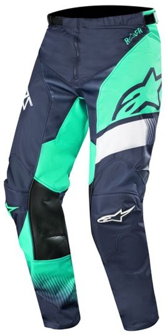 Alpinestars Racer Supermatic Pantalones de Motocross 2019 - Verde Azul (30)