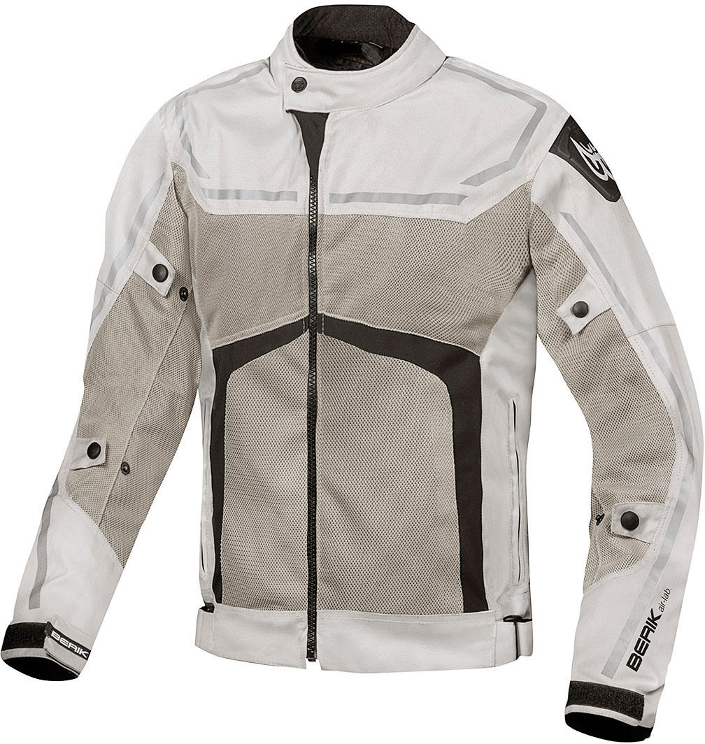 Berik Sonic Chaqueta de moto textil - Negro Beige (58)