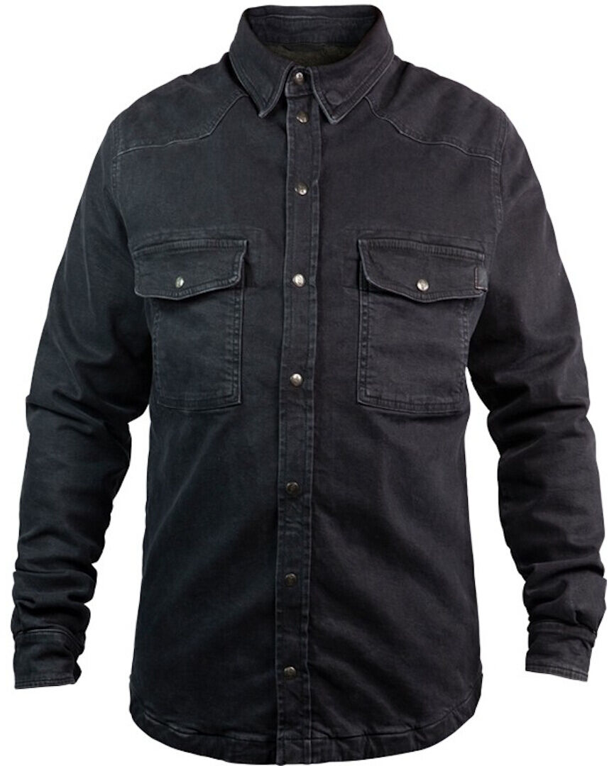 John Doe Motoshirt XTM Denim Camisa de moto - Negro (XL)
