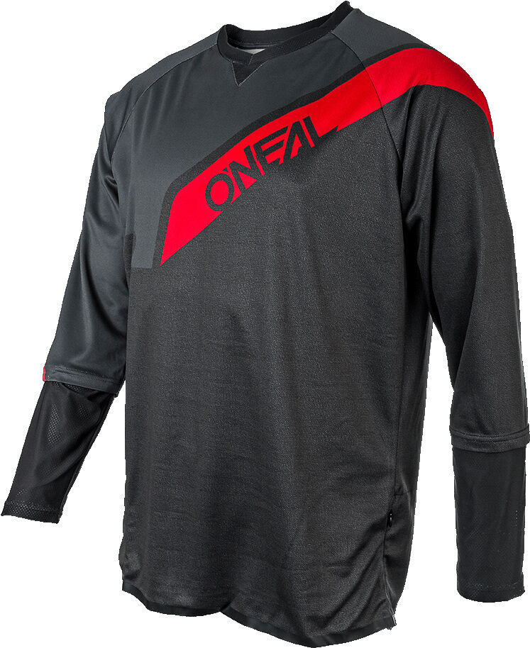 Oneal Tobanga Bicicleta Jersey - Gris Rojo (S)