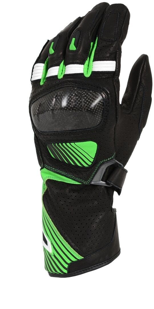 Macna Airpack Guantes de motocicleta - Negro Verde (M)