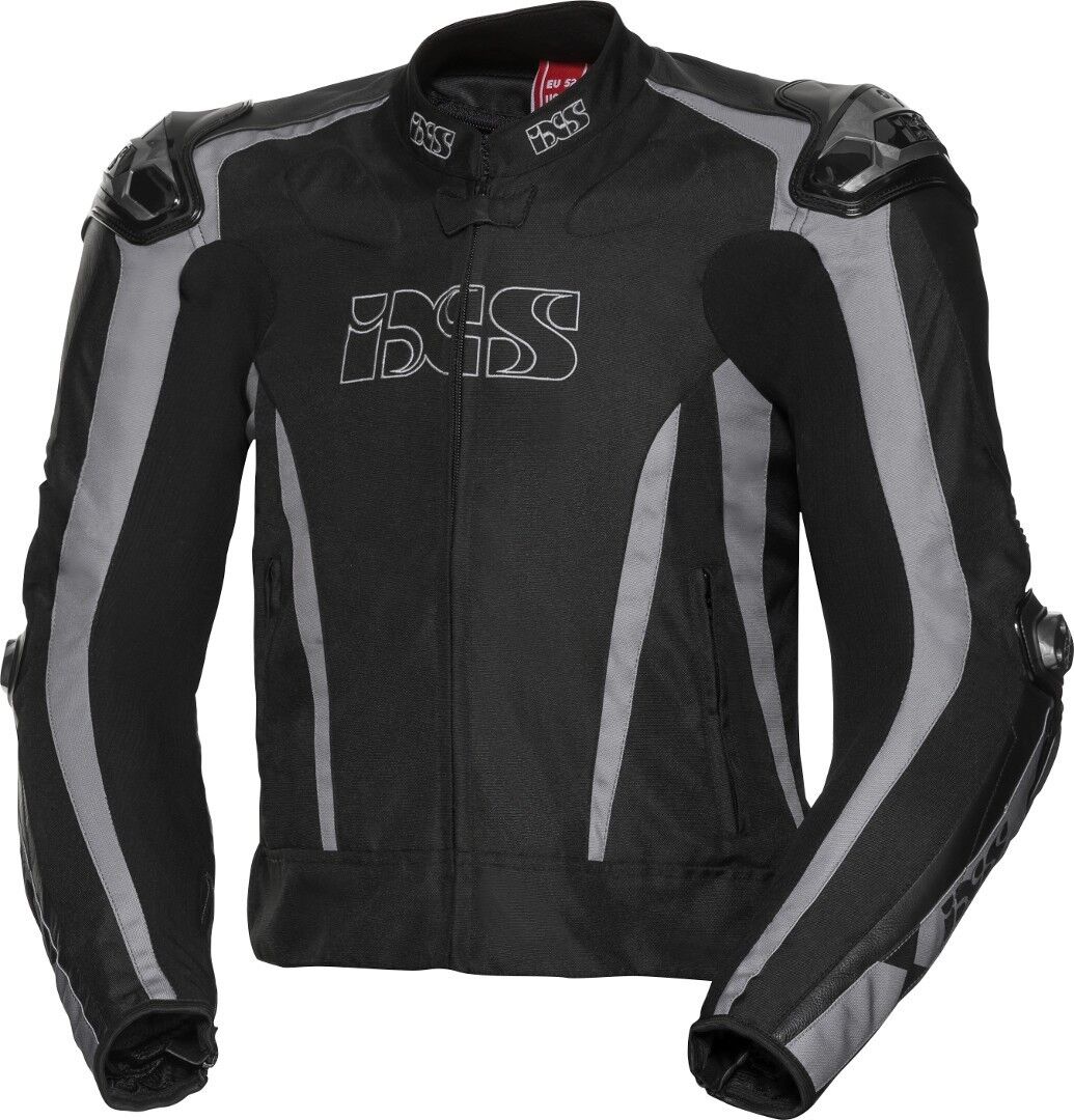 IXS Sport LT RS-1000 Chaqueta textil de motocicleta - Negro Gris (52)