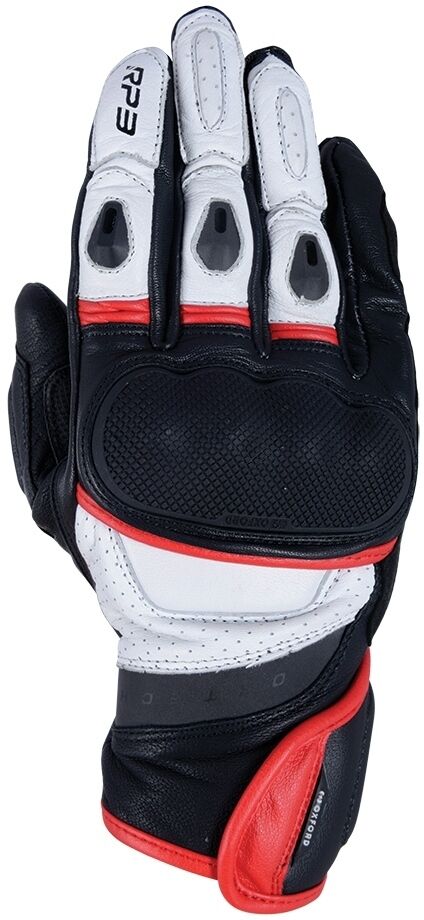 Oxford RP-3 2.0 Guantes de motocicleta - Negro Blanco Rojo (S)