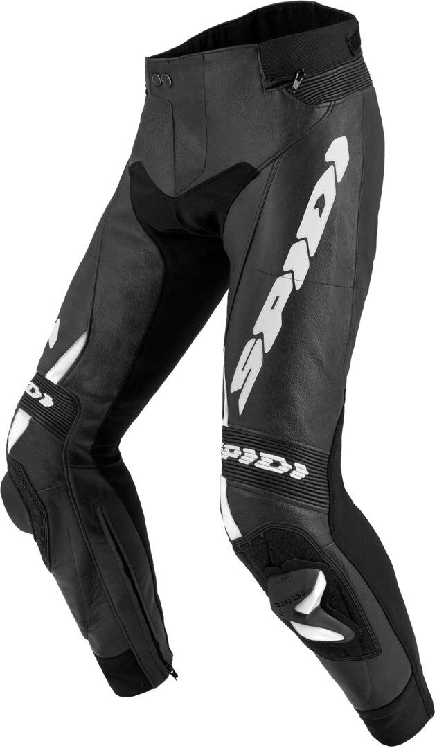 Spidi RR Pro 2 Pantalones de cuero moto - Negro Blanco (46)
