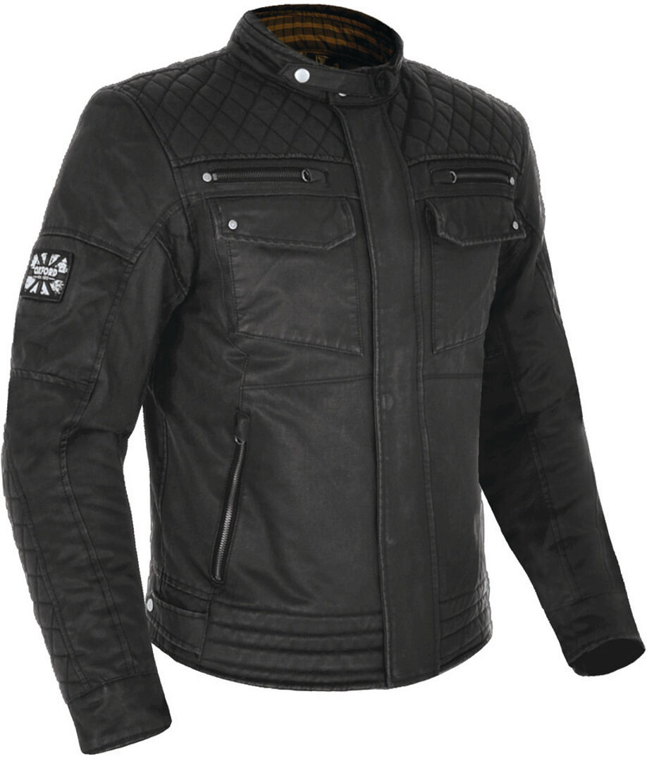 Oxford Hardy Wax Chaqueta de moto textil - Negro (S)