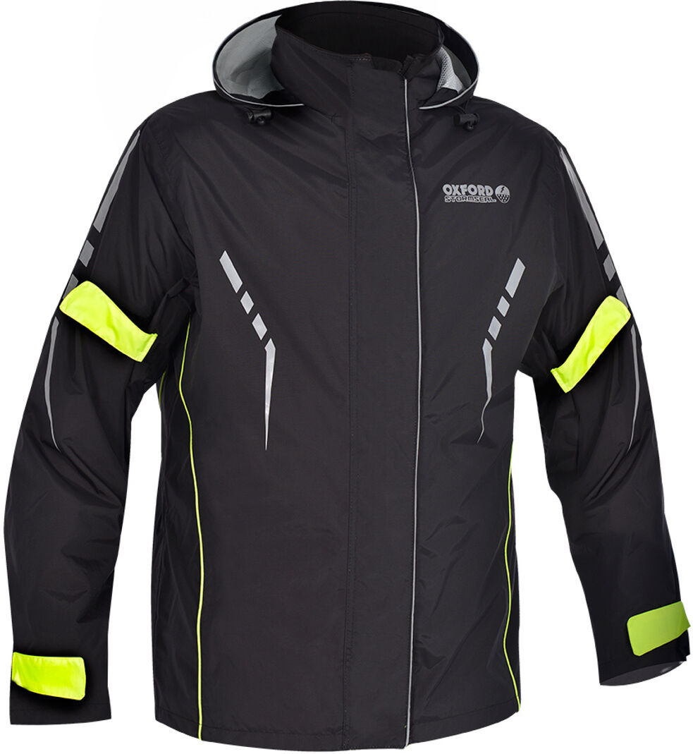 Oxford Stormseal Chaqueta de lluvia moto - Negro Amarillo