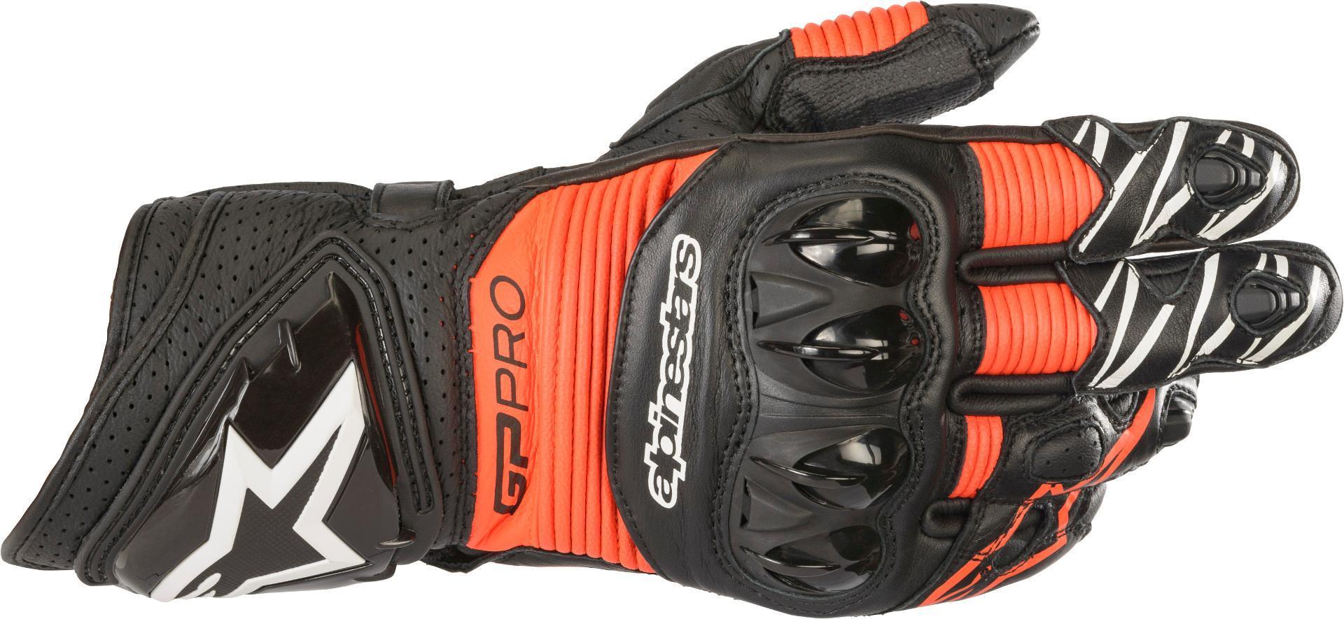 Alpinestars GP PRO R3 Guantes de motocicleta - Negro Rojo (M)