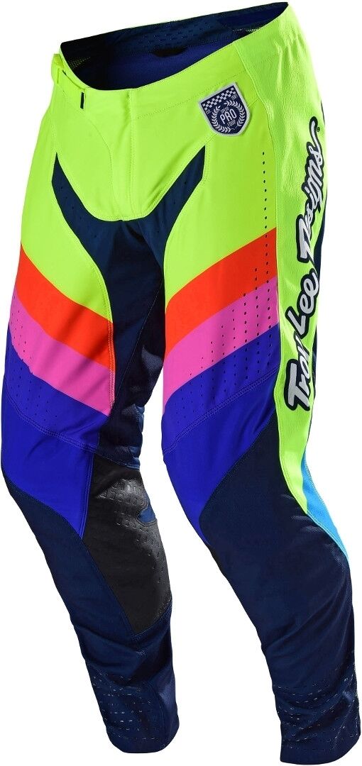 Lee SE Pro Mirage Pantalones de Motocross - Azul Amarillo (28)