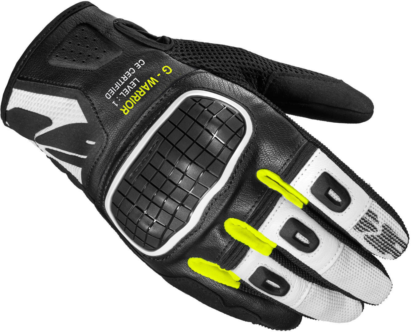 Spidi G-Warrior Guantes de motocicleta - Negro Blanco (S)