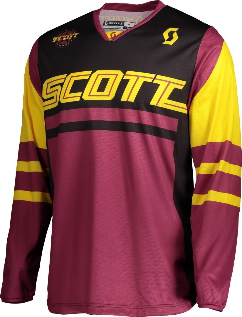 Scott 350 Race Regular Jersey de Motocross - Rojo Amarillo (S)