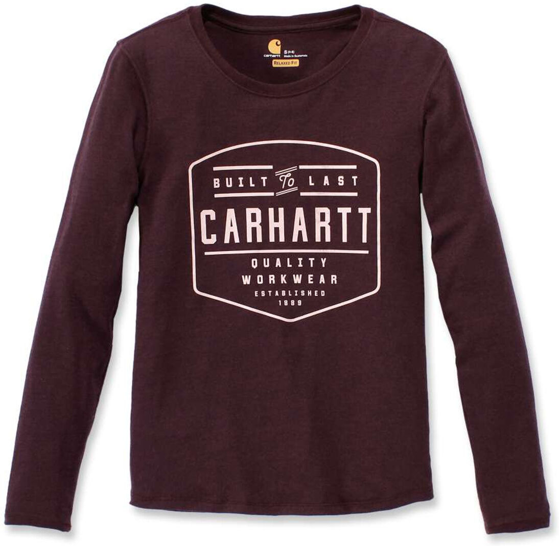 Carhartt Lockhart Camisa de manga larga para damas - Rojo (XS)