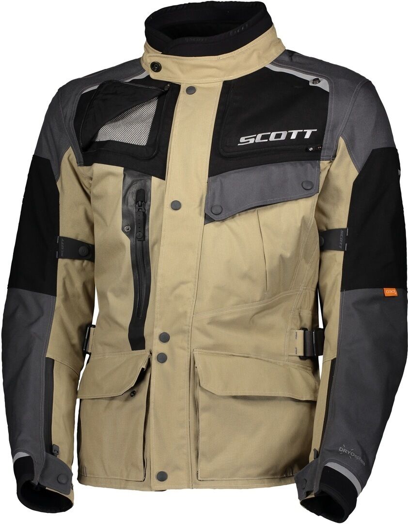 Scott Voyager Dryo Chaqueta textil de motocicleta - Gris Beige (XL)