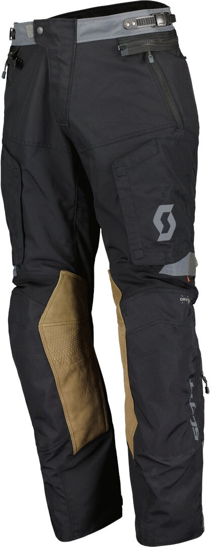 Scott Dualraid Dryo Pantalones textiles de motocicleta - Negro (L)