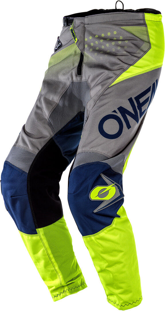 Oneal Element Factor Pantalones de Motocross - Azul Amarillo (30)