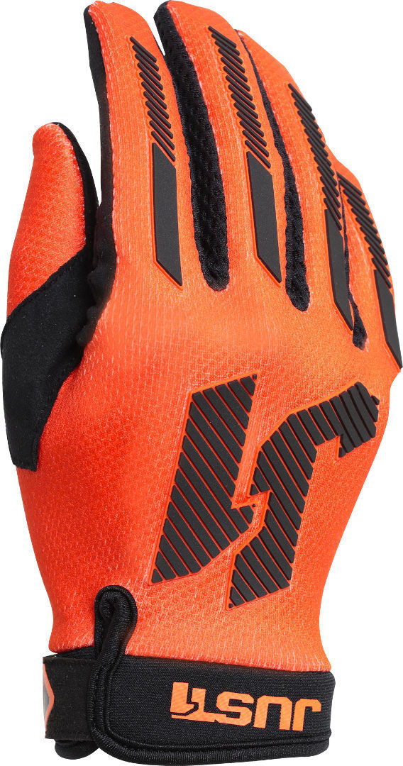 Just1 J-Force X Guantes de Motocross - Negro Naranja (S)