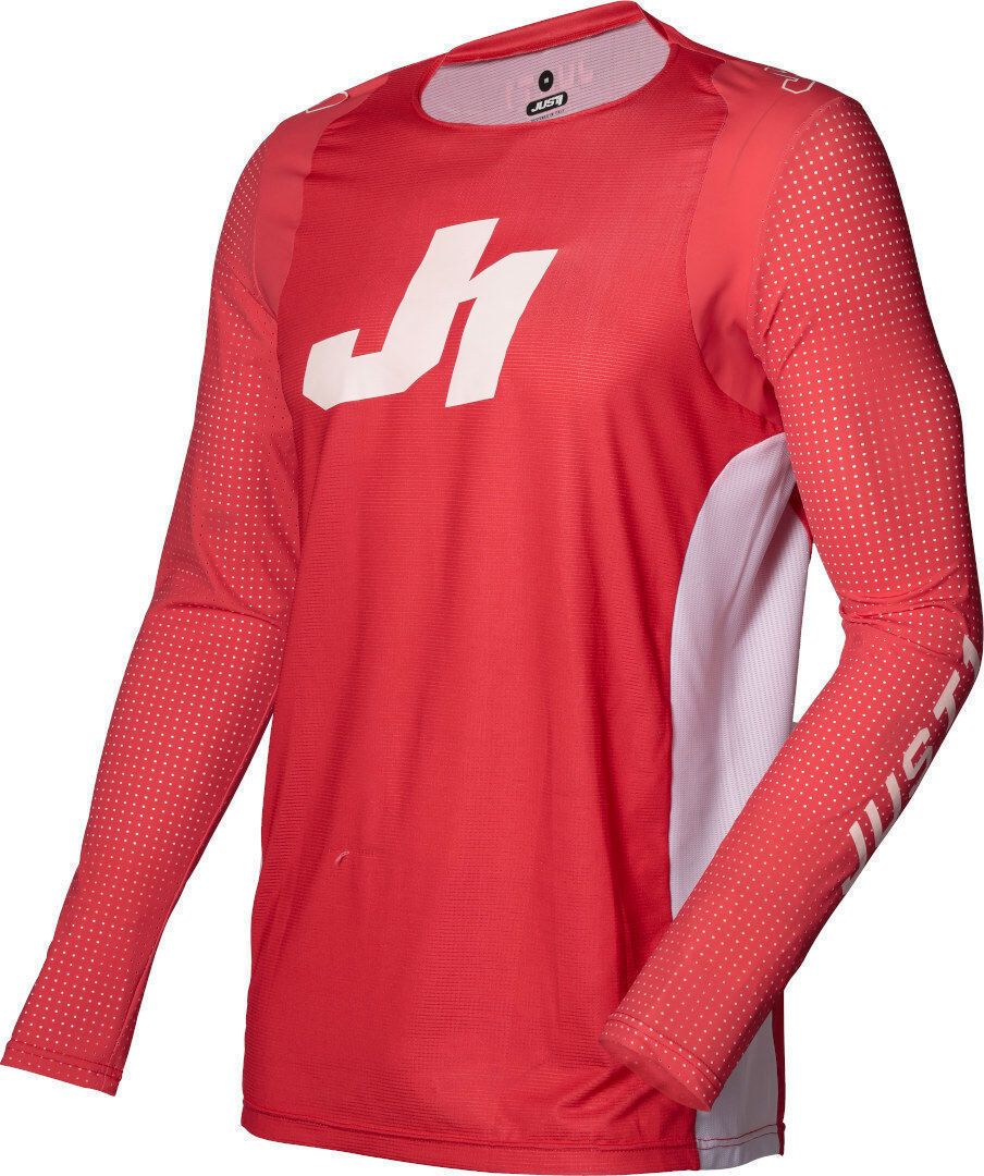 Just1 J-Flex Jersey de Motocross - Blanco Rojo (S)