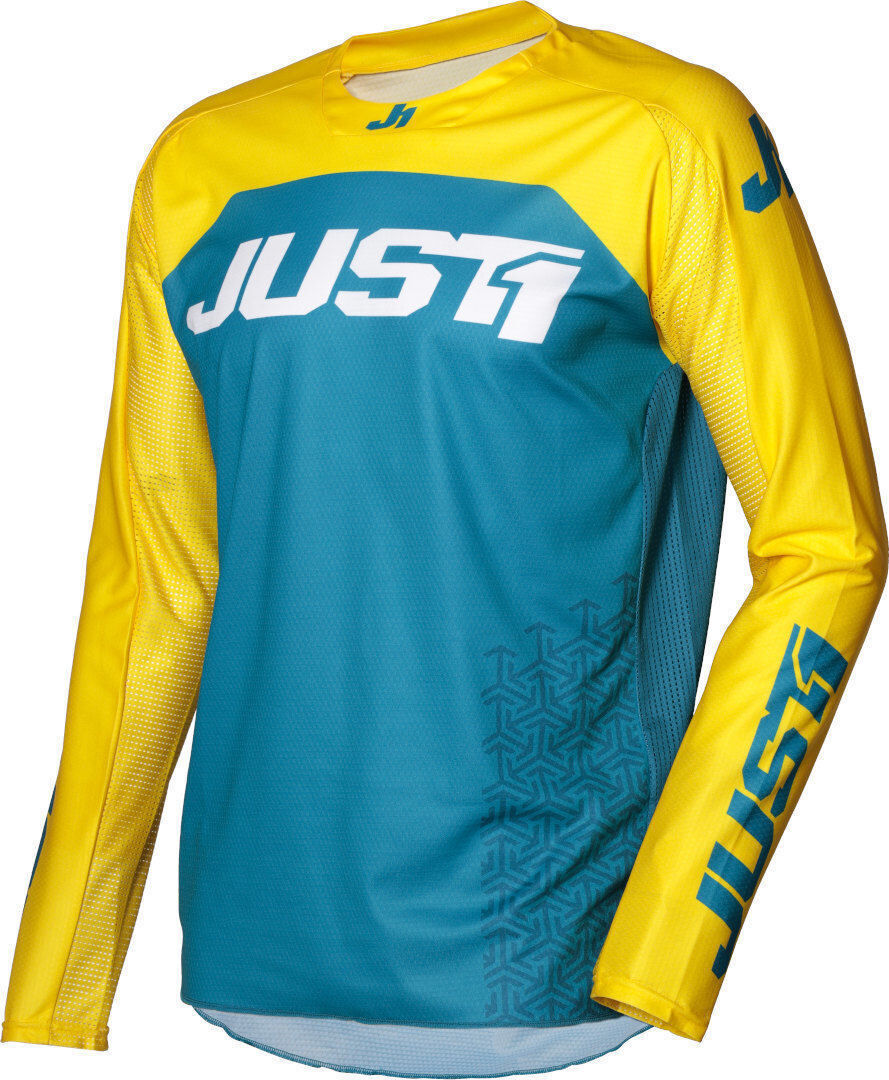 Just1 J-Force Terra Jersey de Motocross - Azul Amarillo (S)