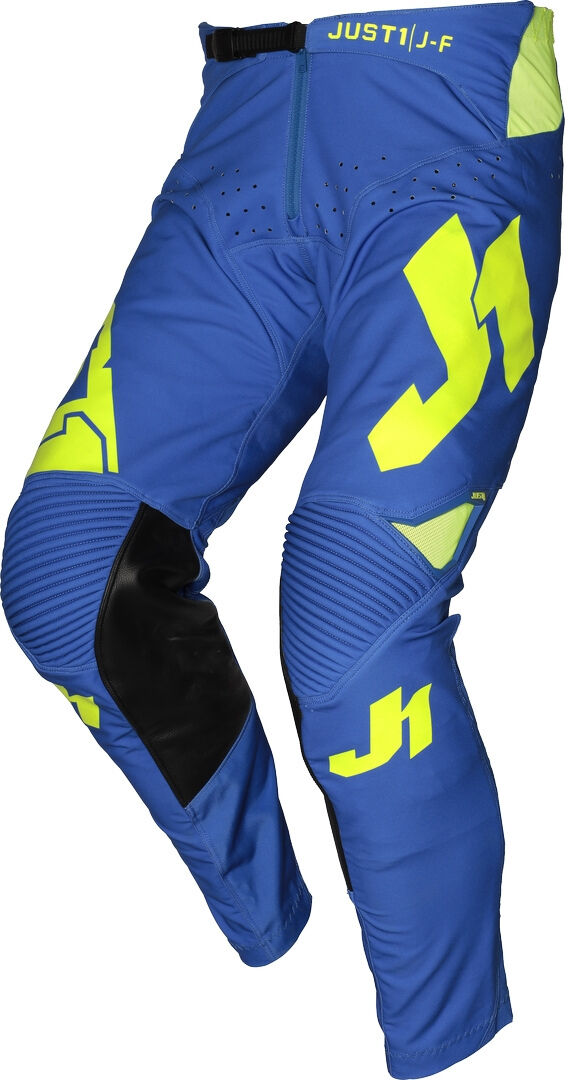 Just1 J-Flex Pantalones de Motocross - Azul Amarillo (44)