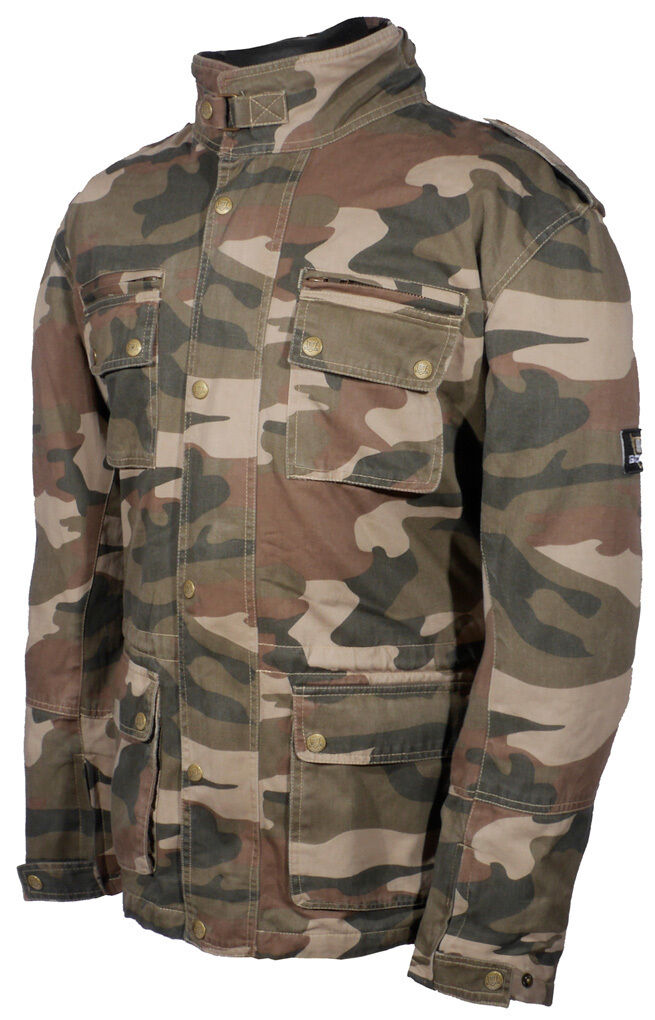 Bores B-69 Military Camo Chaqueta textil para motocicletas - Multicolor (L)