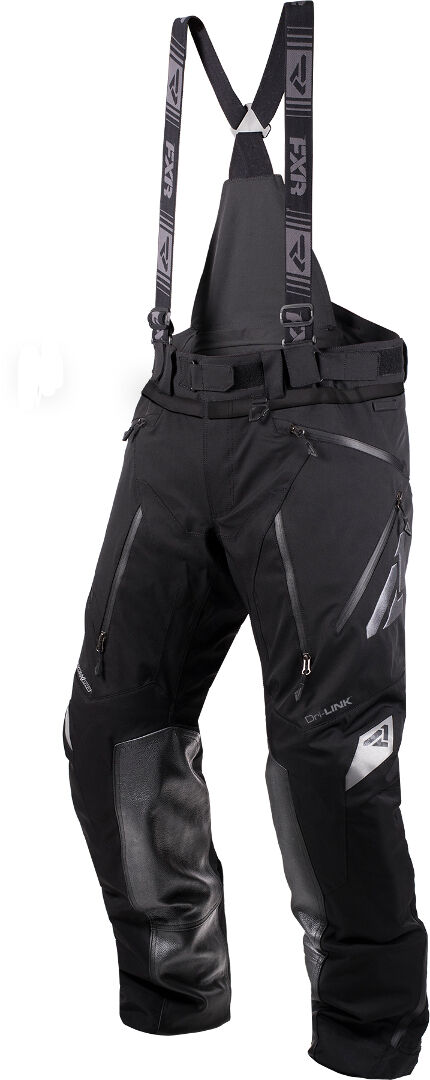 FXR Renegade SX Pro Pantalones Bib - Negro Gris (2XL)