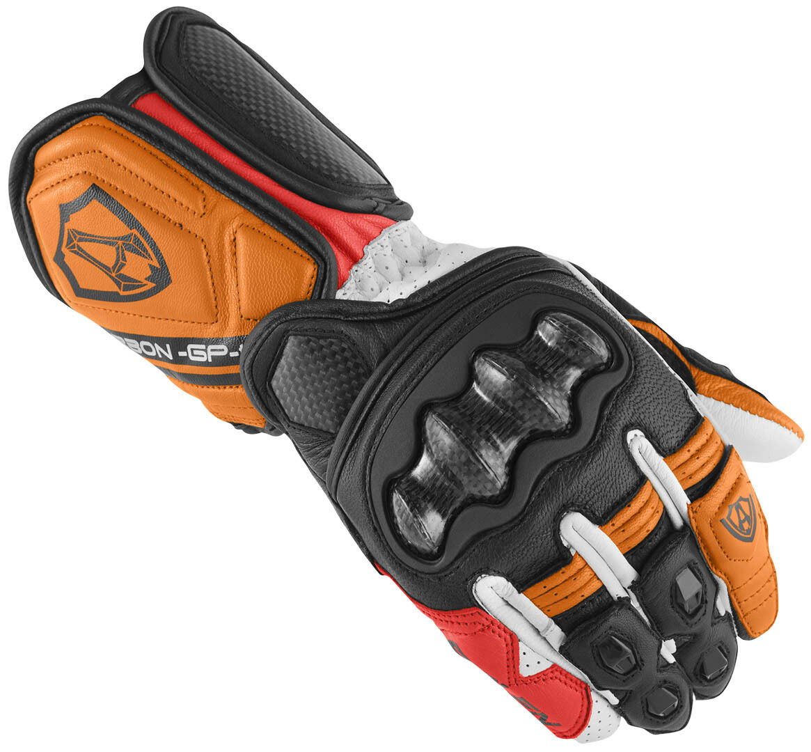 Arlen Ness RG-X Guantes de motocicleta - Negro Blanco Naranja (S)