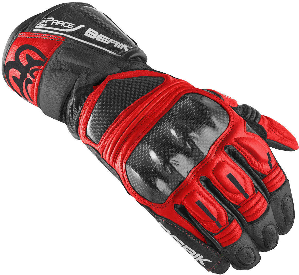 Berik Namib Pro Guantes de motocicleta - Negro Rojo (XS)