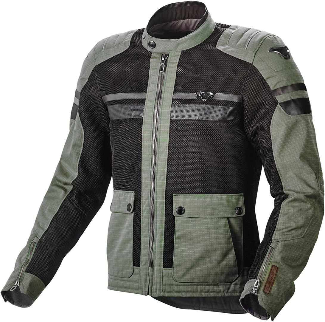 Macna Fluent Chaqueta textil de moto - Verde (XL)