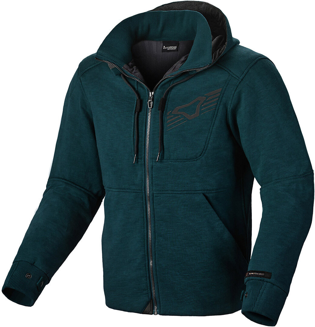 Macna District Motorrad Textiljacke - Verde Azul (S)