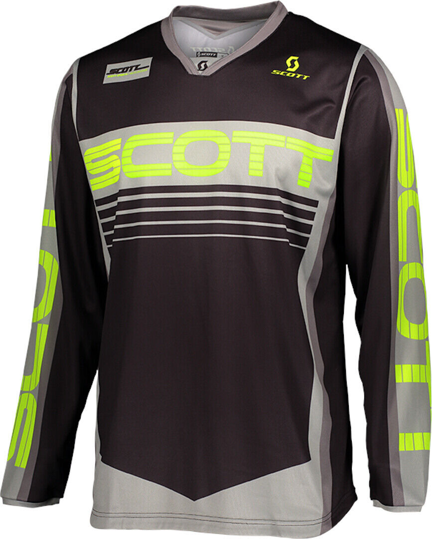 Scott 350 Race Motocross Jersey - Gris Amarillo (XL)