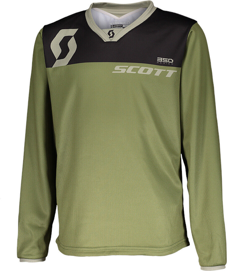 Scott 350 Dirt Jersey de Motocross para niños - Verde (S)