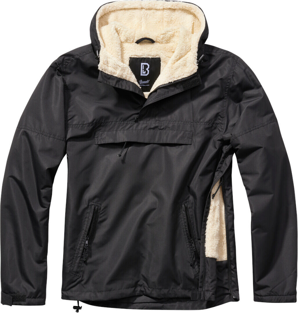 Brandit Windbreaker Sherpa Chaqueta - Negro (L)