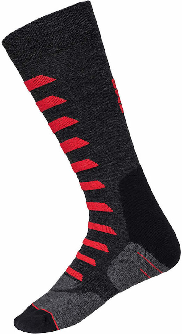 IXS Merino 365 Calcetines - Negro Gris Rojo (45 46 47)