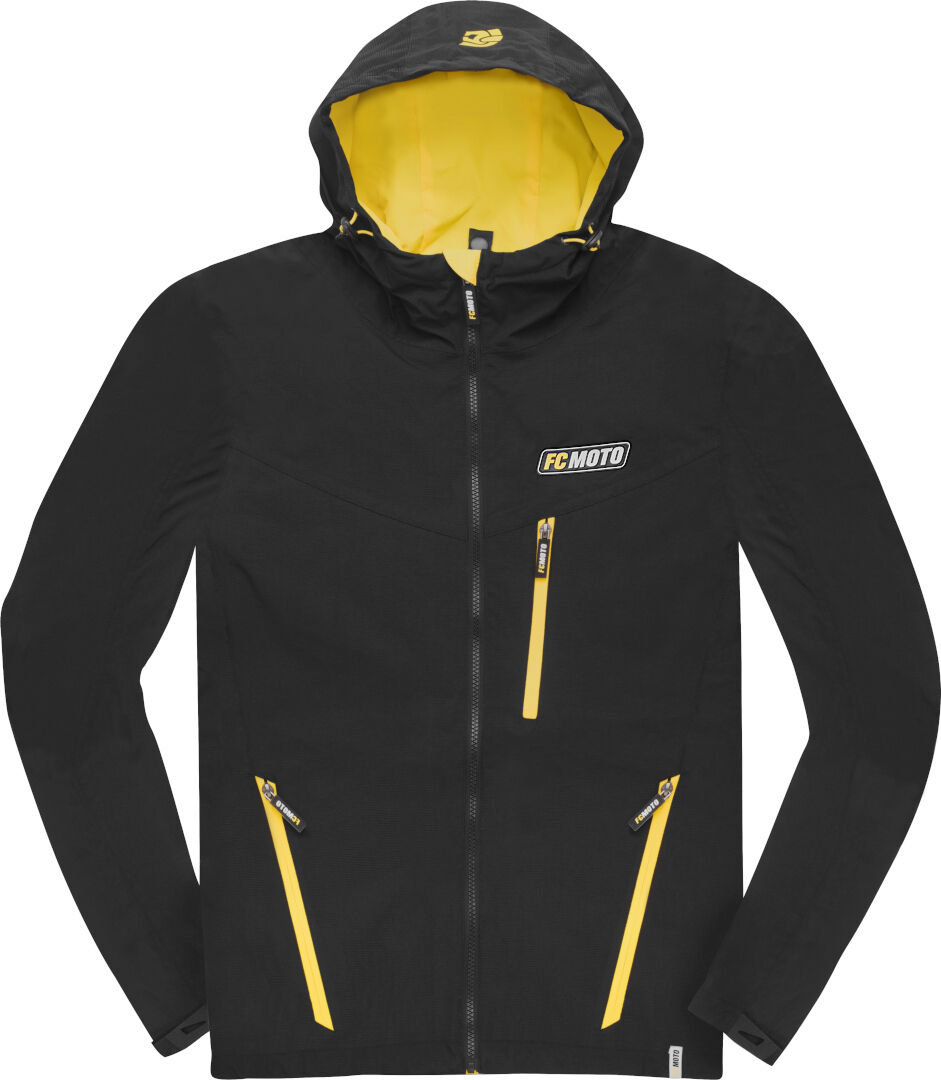 FC-Moto Crew-J chaqueta - Negro Amarillo (XL)