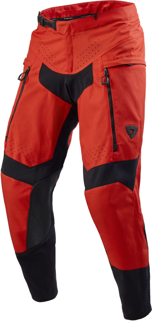 Revit Peninsula Pantalones textiles para motocicletas - Negro Rojo (S)