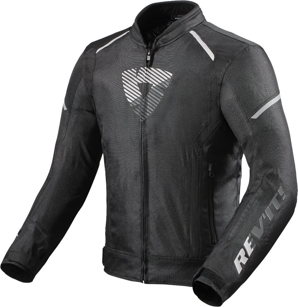 Revit Sprint H20 Chaqueta textil de motocicleta - Negro Blanco (3XL)