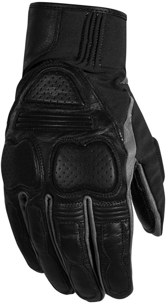 Rusty Stitches Chris Guantes de motocicleta - Negro Gris (S)