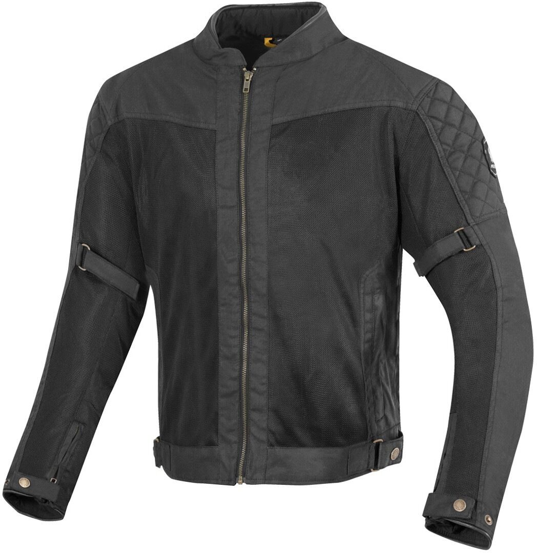 Merlin Chigwell Lite Chaqueta encerada en motocicleta - Negro (XL)