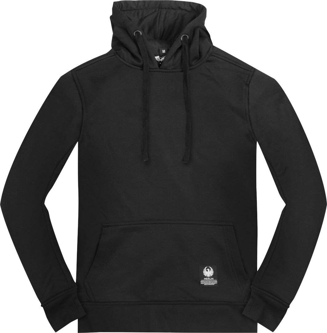 Merlin Xander Motocicleta Aramide Hoodie - Negro (XL)