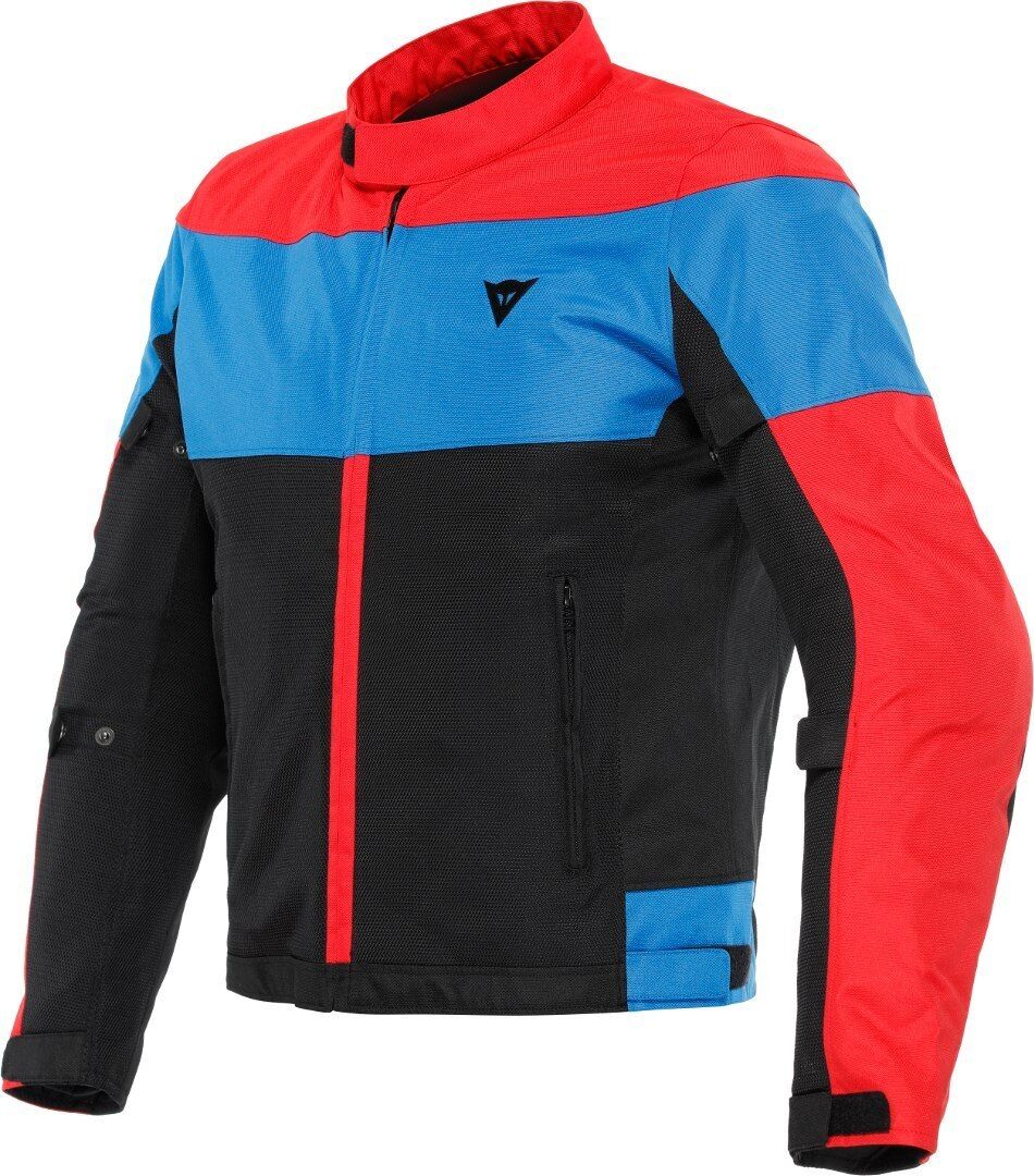 Dainese Elettrica Air Tex Chaqueta textil de la motocicleta - Negro Rojo Azul (46)