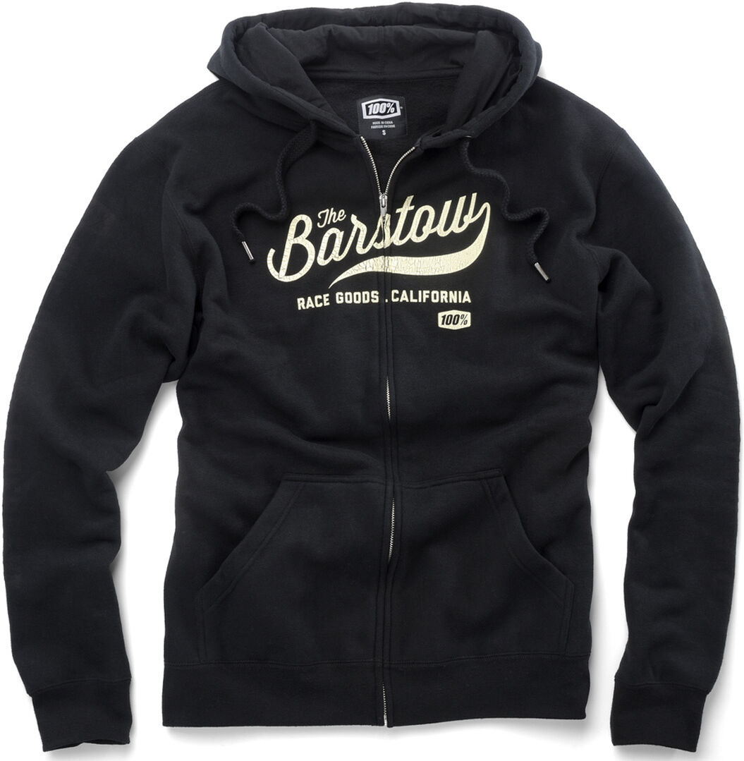 100% Barstow Sudadera con capucha zip - Negro (M)