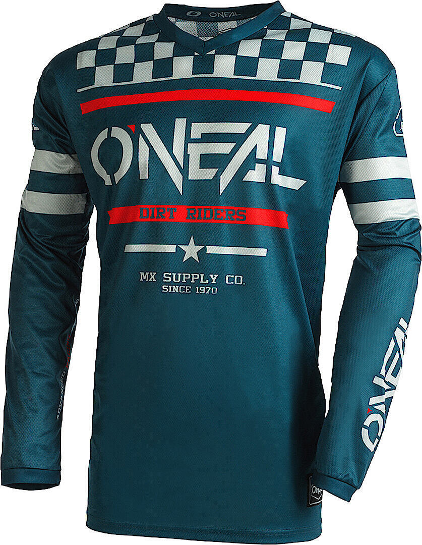 Oneal Element Squadron V.22 Maillot de Motocross - Rojo Azul (L)