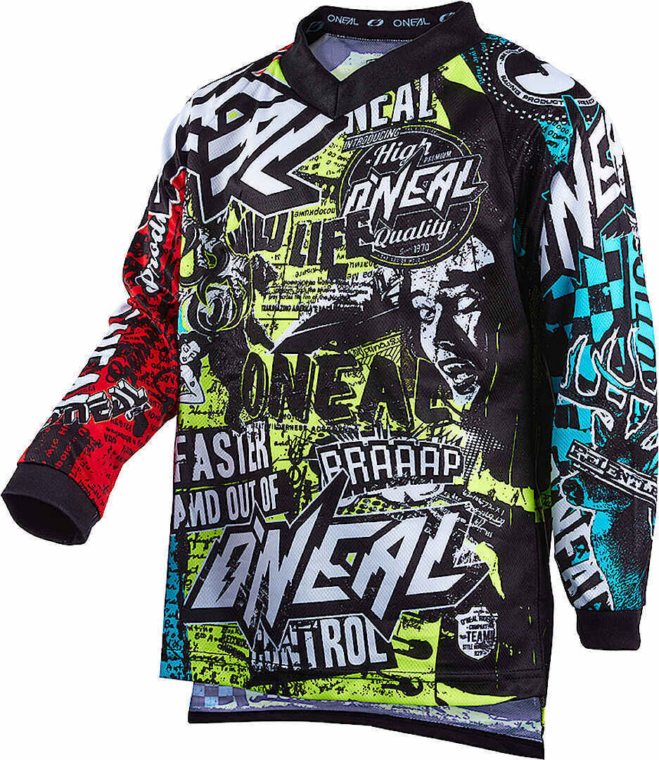 Oneal Element Wild V.22 Maillot Juvenil de Motocross - Multicolor (S)