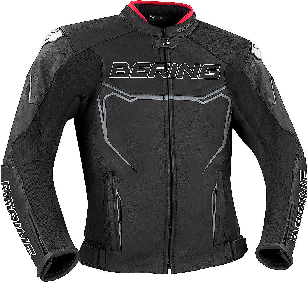 Bering Cletor Chaqueta de cuero de motocicleta - Negro (S)