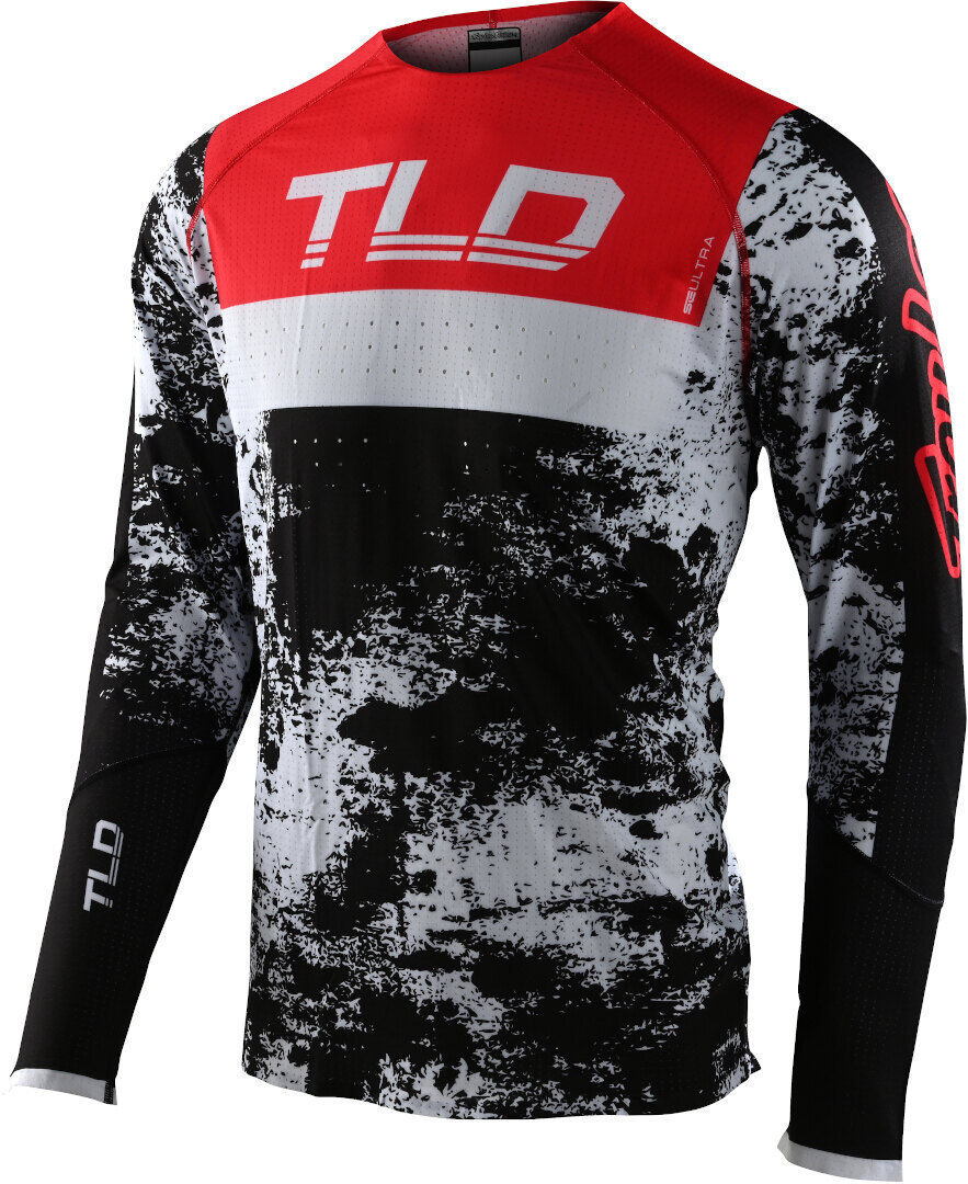 Lee SE Ultra Grime Maillot de Motocross - Negro Blanco Rojo