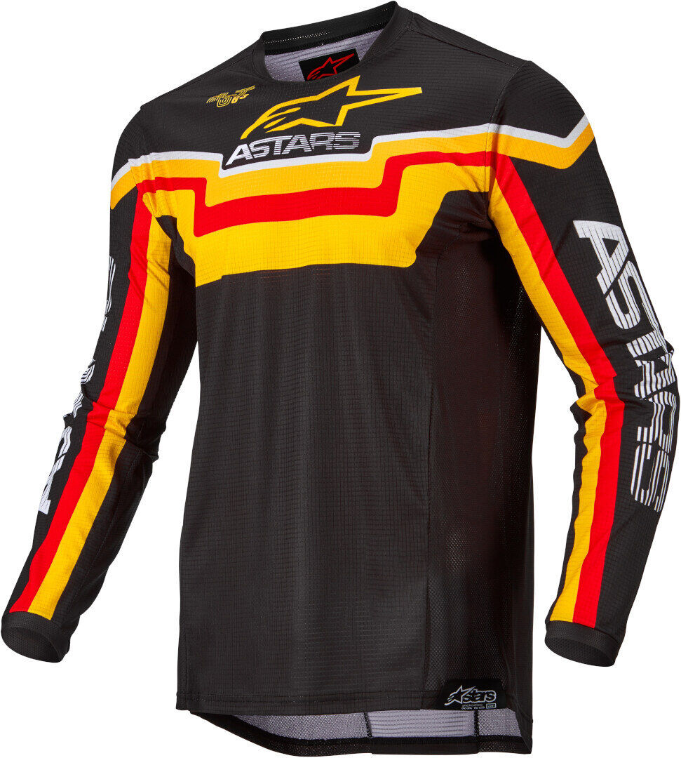 Alpinestars Techstar Quadro Maillot de Motocross - Negro Amarillo (S)